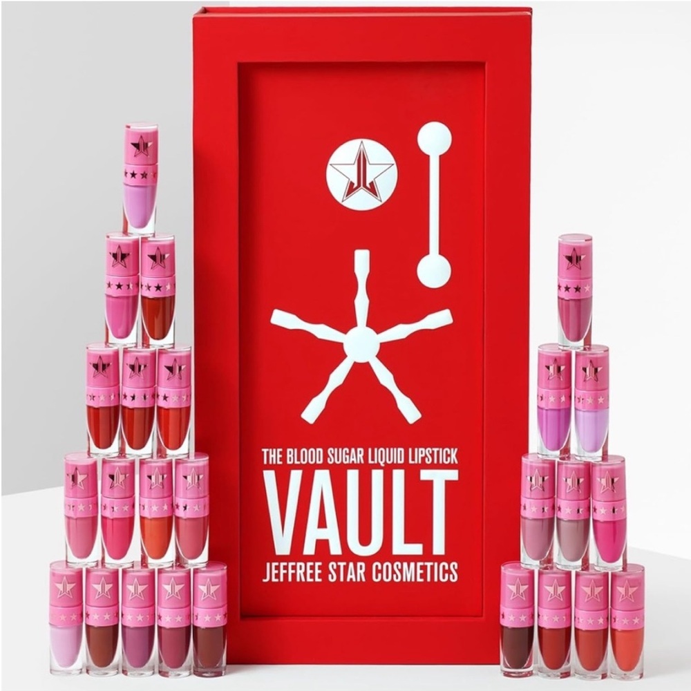 Jeffree Star Cosmetics THE BLOOD SUGAR RED Liquid Lipstick Lip Vault NUDE VAULT